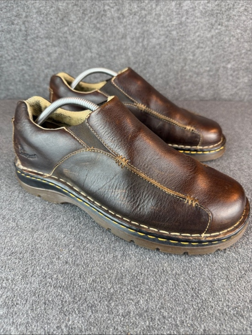 Dr. Martens Classic Slip-On Men's Leather Casual Shoes Brown Size‎ 10